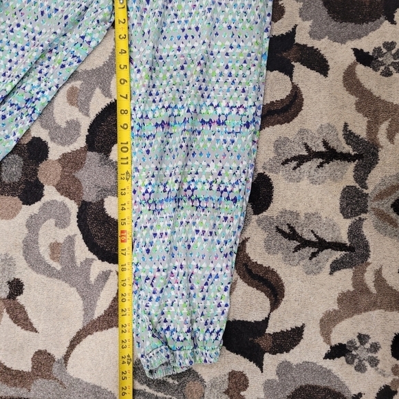 Lightweight Joggers Multicolor Pastel Diamond Print 3D Urban Pants Y2K Sz L - Picture 11 of 13